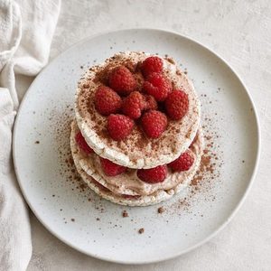 Choc Raspberry Rice Cake Stack