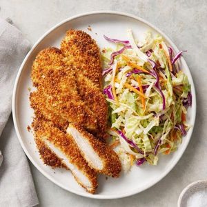 Air-Fryer Crispy Fried Chicken and Slaw