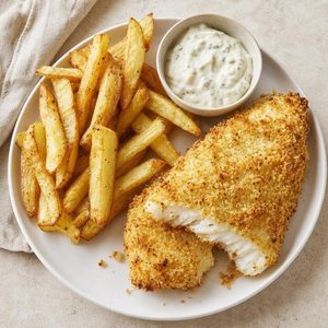 Air-Fryer Fish and Chips
