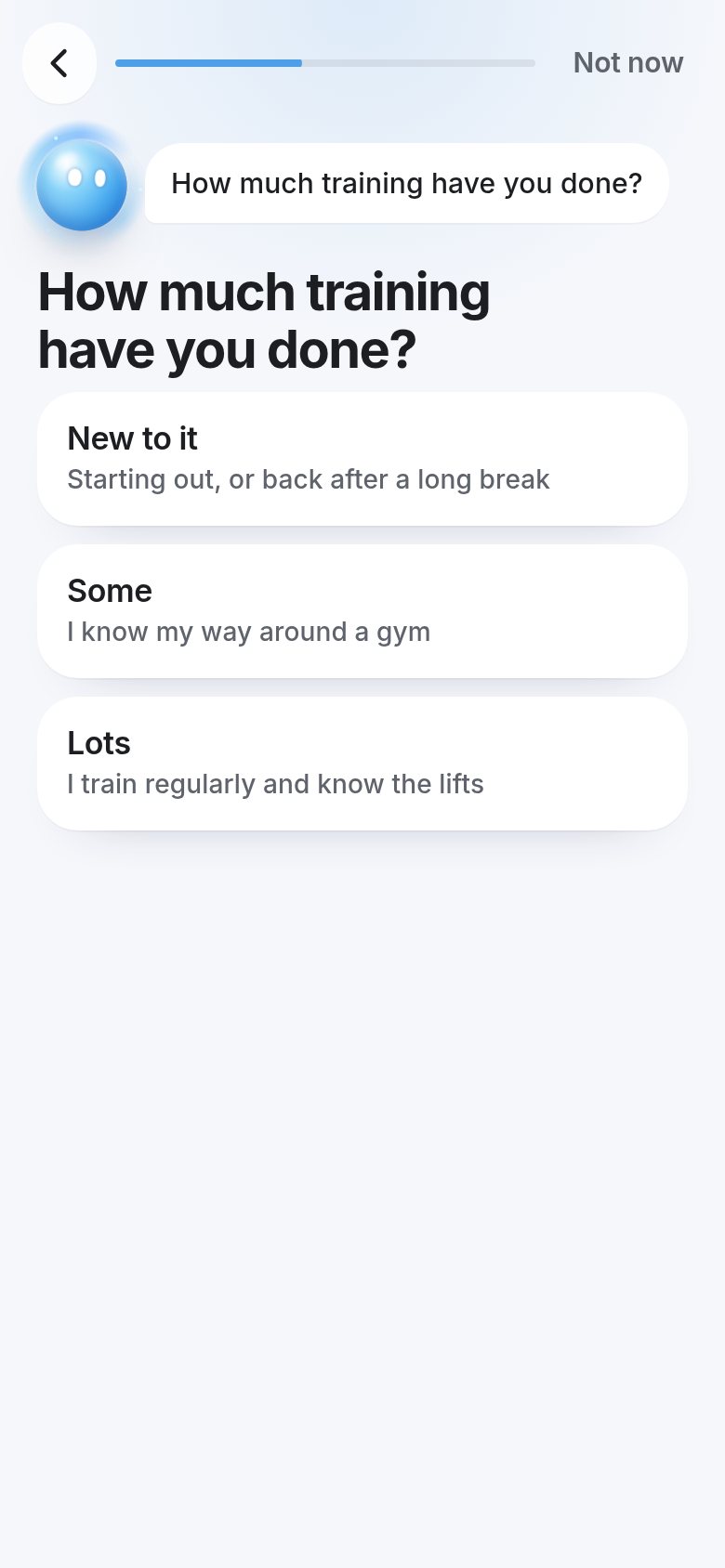How much training have you done