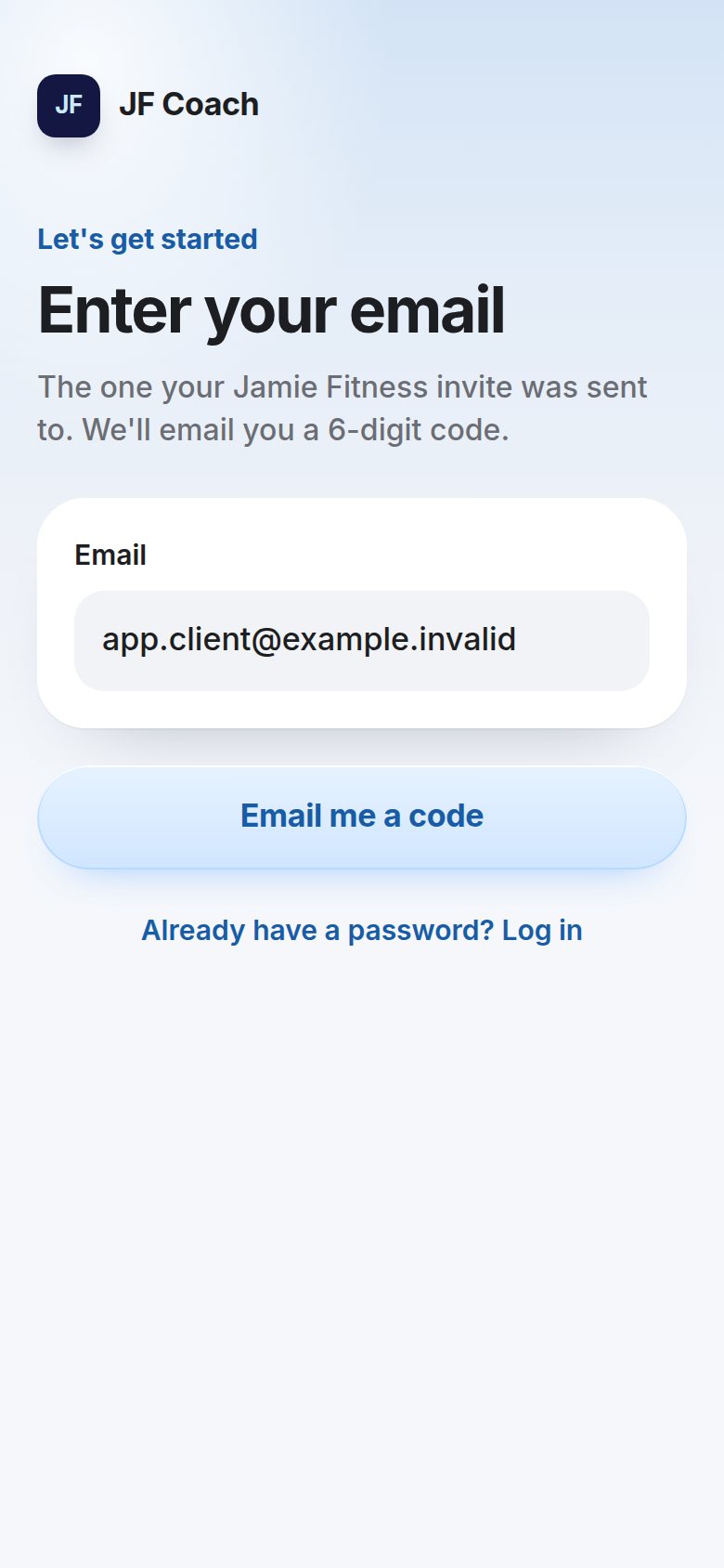 Enter your email