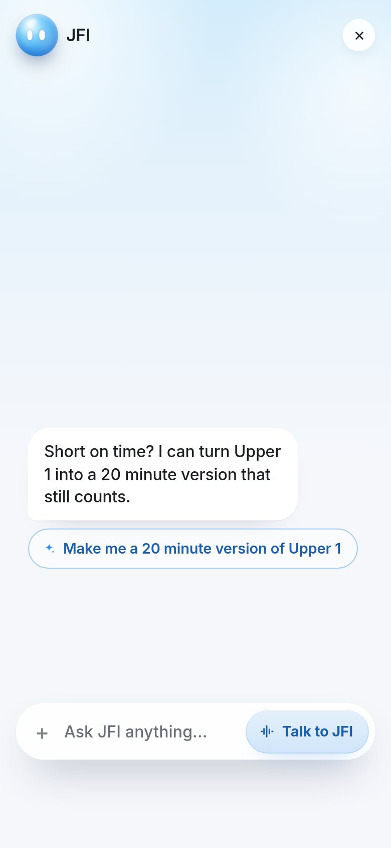 JFI offers a 20 minute version