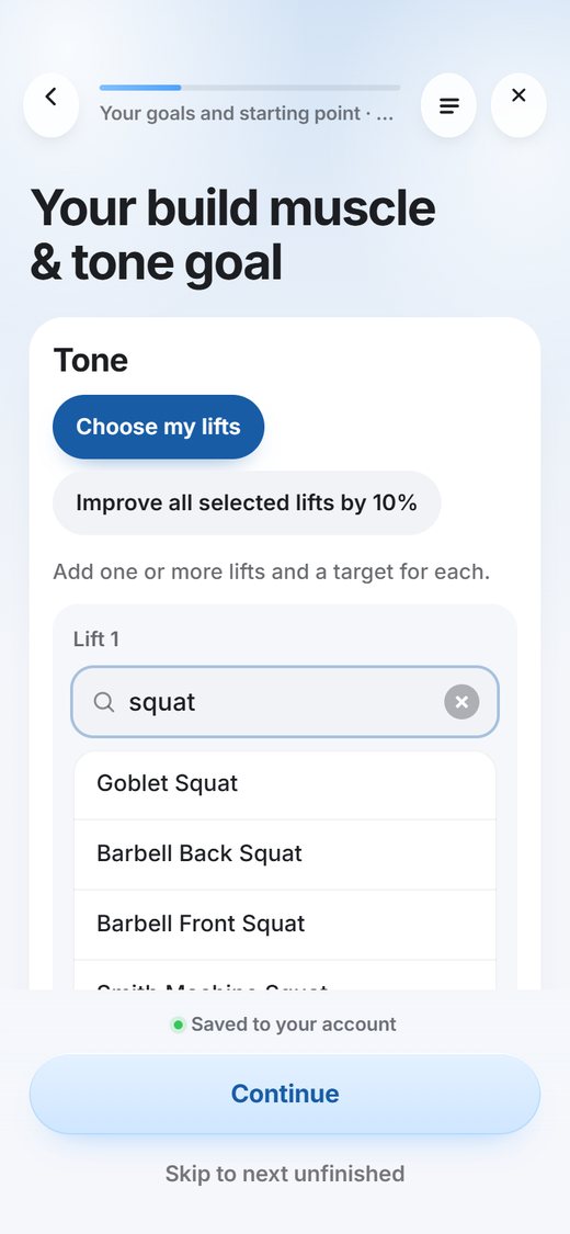 Search any lift